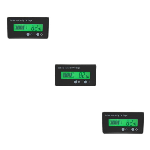 Scienceny Indicador de nivel de carga de de coche, medidor de voltímetro LCD de y ácido de litio de 12V-48V, analizador indicador de Type4 NO4 Scienceny CBP070999