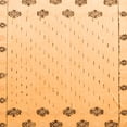 thumbnail image 1 of Ahgly Company Indoor Square Solid Orange Modern Area Rugs, 7' Square, 1 of 4