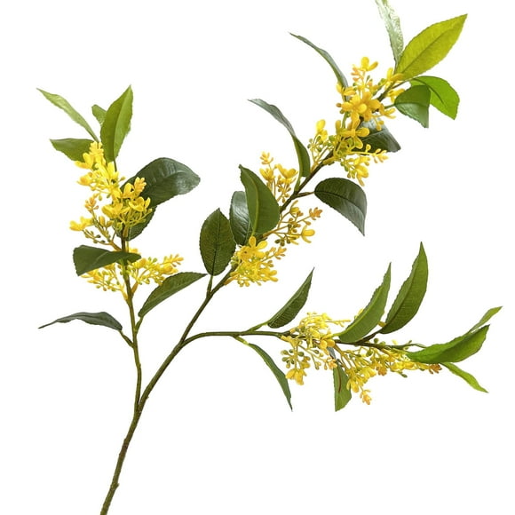 Artificial Osmanthus Fragrans Tree Branch Artificial Tree Branch Osmanthus Fragrans Realistic Non-withering Faux Plant for Home Office Decoration