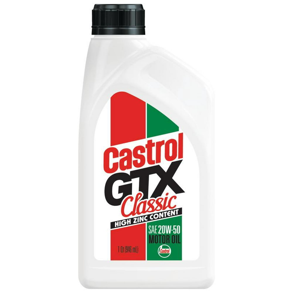 Castrol GTX Classic 20W50 Conventional Motor Oil, 1 Quart Walmart