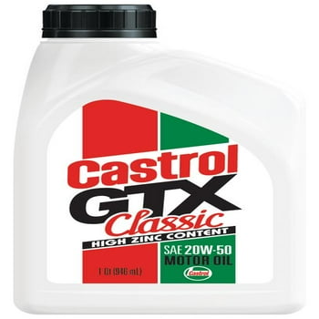Castrol GTX Classic 20W-50 Conventional Motor Oil, 1 Quart