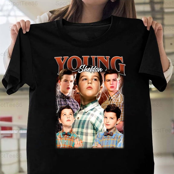 Young Sheldon Funny Retro Vintage 2000s TV Show Fan Graphic Design Art Unisex T-Shirt Y0066, Up to Size 5XL