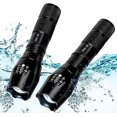 thumbnail image 1 of Lampe de Poche LED Rechargeable, 1600 Lumens, Portable, Zoomable, 5 Modes, Résistante à l'Eau, Parfaite pour Camping, Extérieur, Urgence (XML-T6), 1 of 5