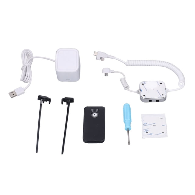 Soporte de almohadilla de seguridad antirrobo con función de carga de alarma de seguridad de 95-120 dB Control remoto antideslizante para Shop Mall para AndroidPlug