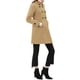 thumbnail image 4 of Abrigo de mujer INSPIRE CHIC, de doble botonadura, midi, con cuello alto y mangas largas, talla L, color caqui, 4 of 8