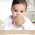 thumbnail image 6 of Silicone Sippy Cups For Infant’s First Stage Training -2 Pack No Spill Sippy Cups For Toddlers - (Sunrise/French Beige), 6 of 6