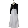 thumbnail image 3 of Women Velvet Costume Short Jacket Coat for 1800s Victorian Regency Era Ball Gown, 3 of 9