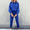 Blue, variant on 2 Piece Sets for Women Sawvnm Women's Fashion Two Piece Sets for Women - Solid Color Round-Neck Long Sleeve Top and Pants with Elastic Waist