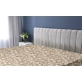 thumbnail image 5 of Ambesonne Earthy Colors Fitted Sheet, Leafy Monstera Print, Queen Size, Caramel Warm Taupe and White, 5 of 5