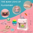 thumbnail image 2 of Diy Colourful Clay Pasta Machine  Kid Pretend Play Simulation Hamburg Machine Set for Girl Toys Gift, 2 of 13