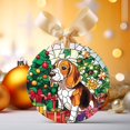 thumbnail image 2 of Dog Stained Glass Ornaments, Dog Ornament,Dog Christmas Tree Ornament, Xmas Decorations CuBAtp, 2 of 4