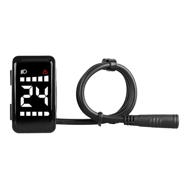 Pantalla de bicicleta eléctrica con conector vertical de 36V Computadora de ciclismo de manillar para accesorios para bicicletas eléctricas