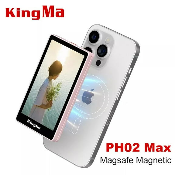 KingMa Phone Vlog Selfie Monitor Screen Rear Camera Magsafe Magnetic 4K 30FPS for Vlog Live Stream & TikTok