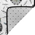 thumbnail image 4 of Tribal Owl Feathers Shaggy Area Rug, Rugs for Living Room Bedroom Non Slip Door Mat Indoor Carpet Machine Washable Nursery Home Decor Floor Mats for Entryway 60x39in-#, 4 of 5