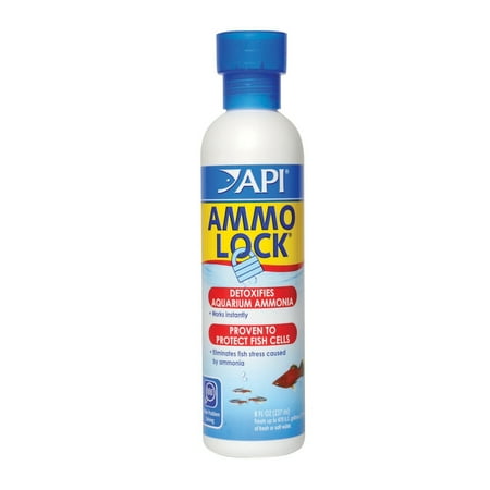 API Ammo-Lock, Freshwater And Saltwater Aquarium Ammonia Detoxifier, 8