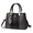 8025Black, variant on Women's Designer Satchel Handbag Vintage Color Block Top Handle Tote with Charm Pendant Convertible Crossbody Shoulder Bag for Work & Daily
