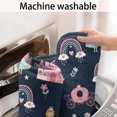 thumbnail image 5 of Dark Blue Princess Castle Night Pattern Bathroom Rugs Mat,Non Slip Microfiber Bathroom Rug,Rubber Backing,Soft Bathroom Mats for Bathroom Floor,Tub and Shower,47x17in(120x43cm), 5 of 5