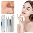 thumbnail image 4 of Fiudx Remove Puntos Negros, Juego Pinzas de Acero Inoxidable, Kit de Extracción y Mango Antideslizante, Estuche de Viaje Incluido, Artículos Esenciales para Cuidado Facial, Uso Profesional, Diseño Du, 4 of 7
