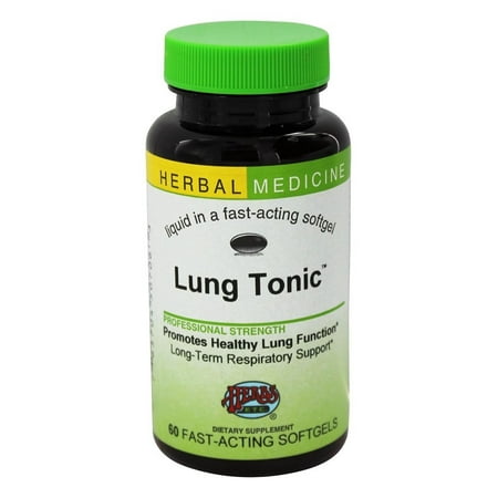 Herbs Etc - Lung Tonic Alcohol Free - 60 Softgels (Best Herbs For Lungs)