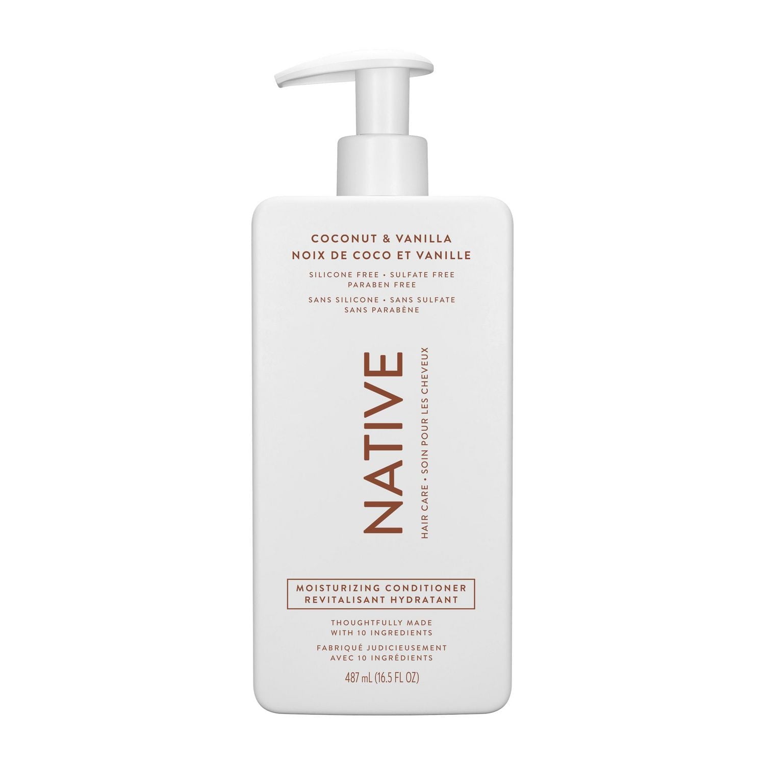 Native Moisturizing Conditioner, Coconut & Vanilla, Sulfate & Paraben Free, 487mL