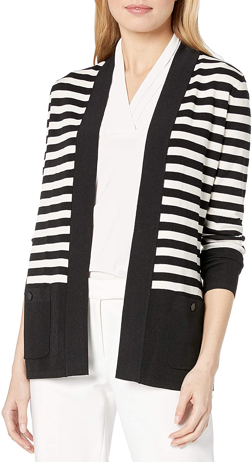 anne klein cardigan with pockets