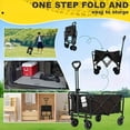 thumbnail image 7 of 120lbs Heavy Duty Multipurpose Garden Cart - All Terrain Utility Cart With Metal Frame For Beach, Lawn, Sports, Camping - Black Outdoor Decor, 7 of 7