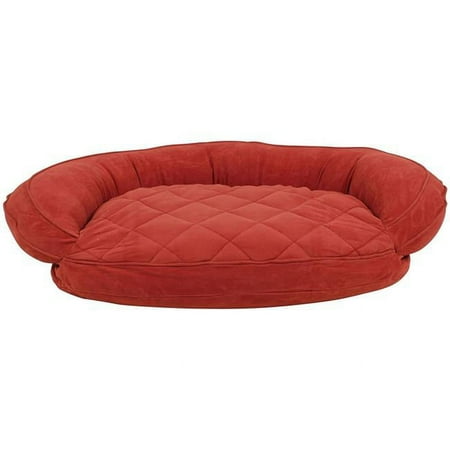 UPC: 0830000050152 | Carolina Pet 019430 Microfiber Quilted Poly Fill Bolster Bed – Saddle  Large