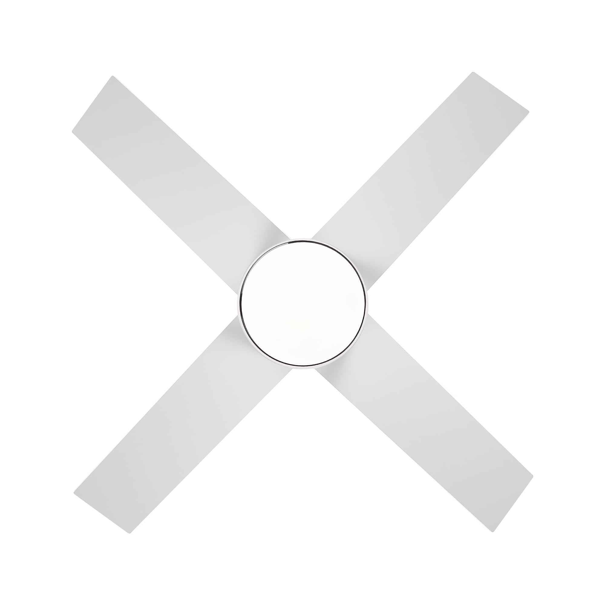 Wellspeed 44 in. Ceiling Fans with Light and Remote, LED White Ceiling Fan with Quiet DC Motor, Dimmable 3 Speeds Reversible Modern Ceiling Fan for Bedroom, Living Room