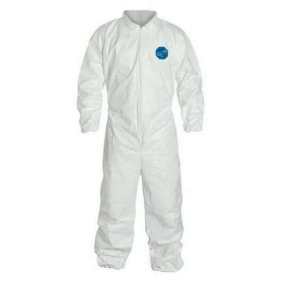 Dupont Coveralls,7XL,Wht,Tyvek 400,PK25 TY125SWH7X002500