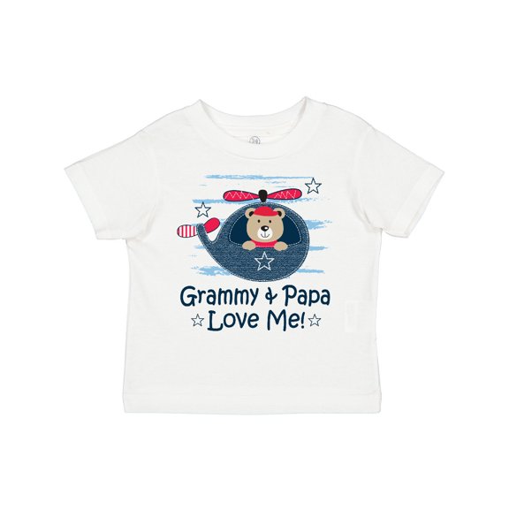 Inktastic Grammy and Papa Love Me Boys Toddler T-Shirt