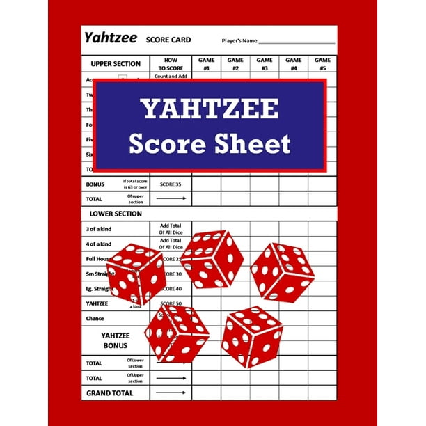 yahtzee score sheet game yahtzee yahtzee scoring pads