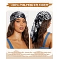 thumbnail image 7 of Women's Leopard Print Bandanas 3 Pack 35” Wrap Neck Silk Headscarf Satin Square Head Scarf, 7 of 7