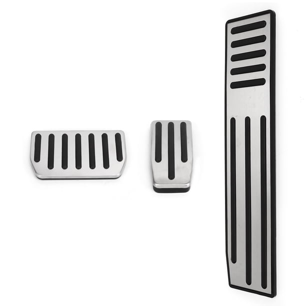 JUEGO DE PEDAL DE PIE, ANTISLIP DE LARGA DURACIO 3 PPCS CUBIERTA DE ALMOHADILLA DE PIE ACELERADOR DE GOMA RETENTE AL REPOSAPIÉS DE FRENO PARA EL MODELO S X LHD CAR
