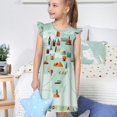thumbnail image 4 of Fotbe World Travel Map Vestido de Dormir para Niñas de 3 a 10 Años, Mangas Cortas, Estilo Princesa, Pijama Camisón con Mangas Voladas-Medium, 4 of 6