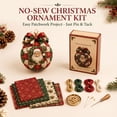 thumbnail image 4 of CSSAD Christmas Ornament - 3D Fabric Poke Christmas Ball DIY Kit, Christmas Balls Craft Kit for Adults, Poke Art for Adults, Beginner-Friendly No-Sew Craft, 3D Texture, 4", 4 of 6