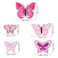 thumbnail image 2 of 10 piezas rosa mariposa bordado apliques DIY tela parches accesorios de costura, 2 of 5