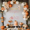 thumbnail image 5 of Vgaruint Our Little Pumpkin Is One Calcomanía – Calabaza Floral Halloween Primer Cumpleaños Decoraciones Otoño Acción De Gracias Niña 1Er Cumpleaños Suministros Nuestra Pequeña Calabaza Está Girando U, 5 of 5
