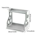 thumbnail image 3 of 2 Tier Spice Rack Organizer Kitchen Countertop Storage Shelf Free Standing Holder Under Cabinet Bathroom for Various Bottles, Jars, Space Saving, 3 of 7