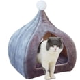 thumbnail image 1 of Cama para Gatitos, Cama para Mascotas, Nido semicerrado extraíble y Lavable para Todas Las Estaciones, cómoda Cama para Gatos, Adecuada para Perros y Gatos, M oso de fresa Electrónica, 1 of 5