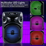 Technical Pro Portable Bluetooth Speaker, Black, Model TPWBOOM8