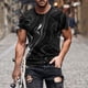 thumbnail image 2 of Camisas de Manga Larga para Hombres Blusa de Cuello Redondo de Impresión Cómoda, Camisa Casual de Poliéster para Uso Diario, de Fiesta Y de Primavera de Verano, 2 of 5