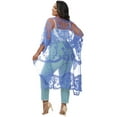 thumbnail image 2 of Women's Plus Size Kimono Floral Lace Cardigan Beach Cover Up Swimsuit, 2 of 7