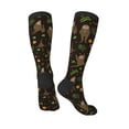 thumbnail image 5 of Lsque Sloth Doing Yoga Printed Crew Socks Men's Women's LightWeight Thin Casual Calf Socks ,Knee High Socks,Cotton Socks, 5 of 9