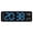 Blue, variant on Hot Pink Led Digital Alarm Clock Multifunctional With Temperature Display Countdown For Bedroom Black Pink Light