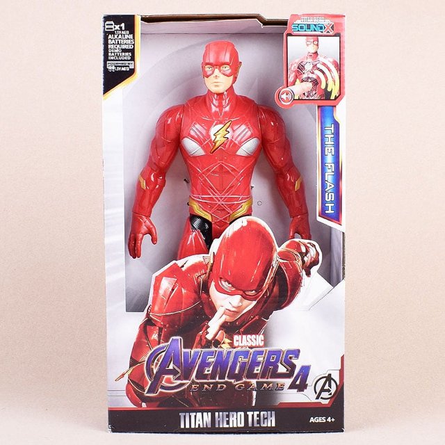 Figuras de acción de los vengadores de Marvel, muñecos de superhéroes de Pvc de 30cm, Endgame, Capitán justicia, sonido Led, regalo para niños