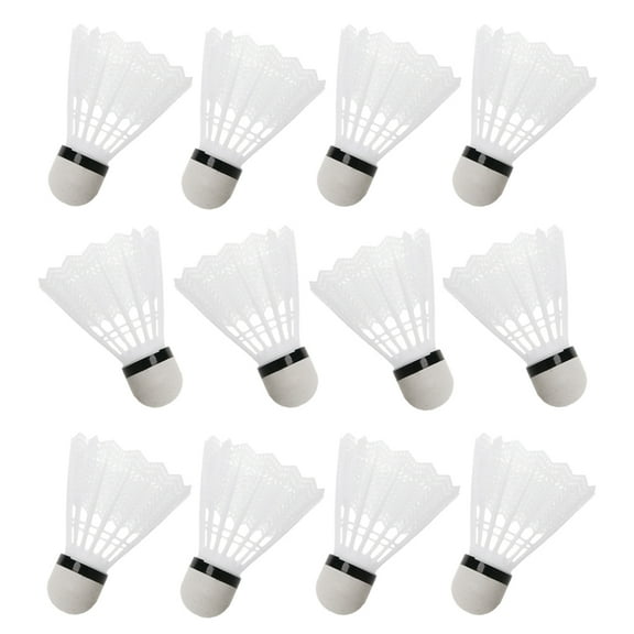 CEORPER 12pcs Outdoor Windproof Badminton Light Weight Training Shuttlecock Easy Use