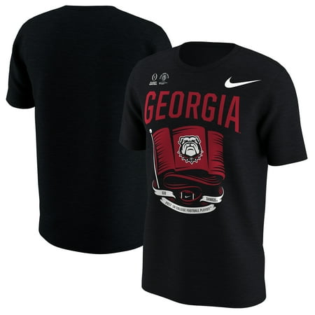 Nice Rose - Georgia Bulldogs Nike College Football Playoff 2018 Rose Bowl Bound Flag T-Shirt - Black - S