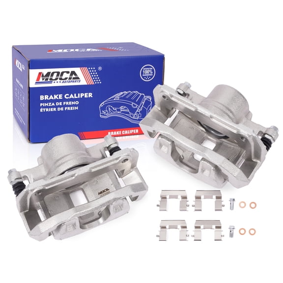 MOCA AUTOPARTS 2x Front Brake Calipers w/ Bracket Fit for 2004-2014 Acura TSX 2.4L & 2010-2014 Acura TSX 3.5L & 2008-2012 Honda Accord 2.4L 3.5L