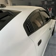 thumbnail image 3 of Ikon Motorsports Compatible with 11-23 Dodge Charger V1 Style Side Window Scoop Louver Cover Matte Black PP 2011 2012 2013 2014 2015 2016 2017 2018 2019 2020, 3 of 9