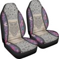 thumbnail image 3 of XYZCANDO 2 Piece Car Seat Covers for car Front Seats Car Front Seat Covers Breathable Stretchy, SUV Sedan Van Car Seat Covers Front Seats, Owl, 3 of 10